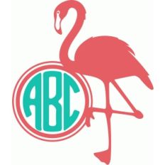 flamingo monogram