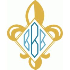diamond fleur de lis monogram frame