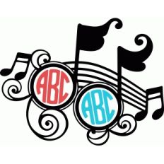 musical double monogram