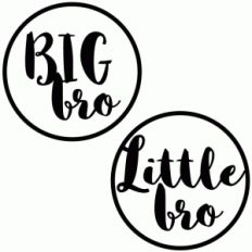 big bro little bro badges