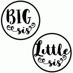 big sis little sis badges