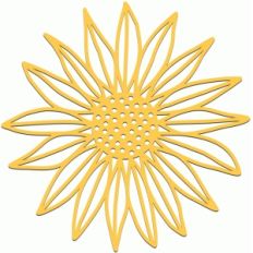 sunflower papercut