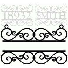 wrought iron personalizable sign