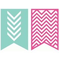 chevron banners set