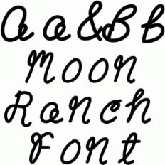 moon ranch font