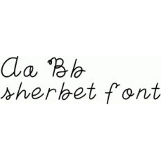 sherbet font
