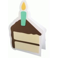 birthday cake slice card