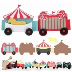 circus party train album—pocket car