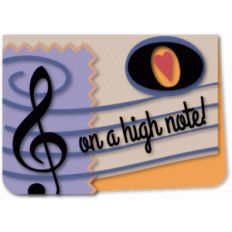 on a high note a6 card
