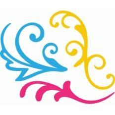scrolls and flourishes