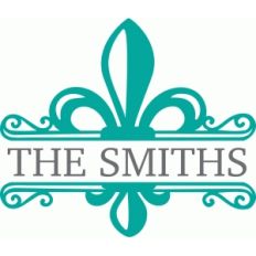  fleur de lis flourish split scroll
