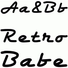 retro babe font