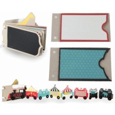 circus party train album—envelopes