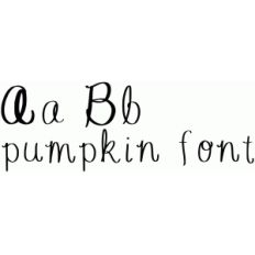 pumpkin font