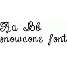 snowcone font