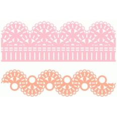 eyelet lace border set