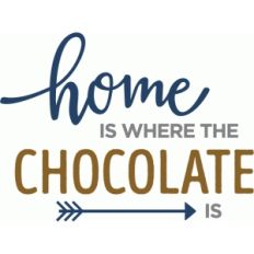 home is where chocolate is phrase