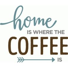 home is where coffee is phrase