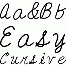 easy cursive font