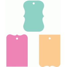 fancy artisan tag set