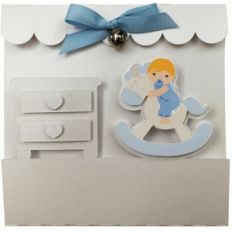 rocking horse card