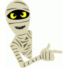 mummy halloween ornament