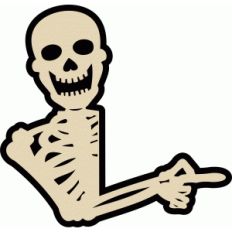 skeleton halloween ornament