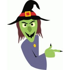 witch halloween ornament