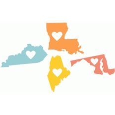 state love ky, la, me, md