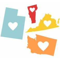 state love ut, vt, va, wa