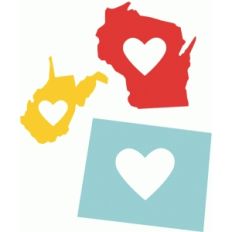 state love wv, wi, wy