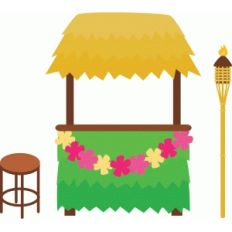 tiki bar set