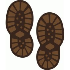 hiking boot prints