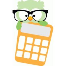 owl with calculator