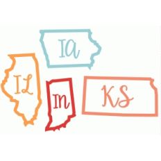state abbv il in ia ks