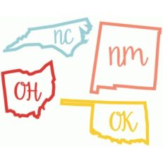 state abbv nc oh ok nm