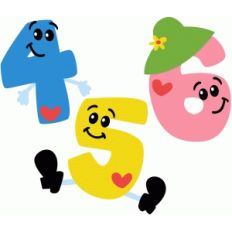 cartoon numbers 4-6