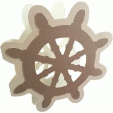 ship's wheel shadow card