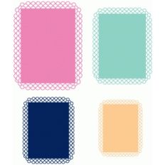 lacy edge rectangles
