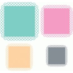 lacy edge squares