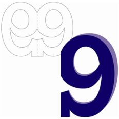 9 shaped card