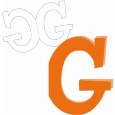 g shaped card