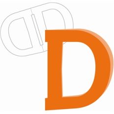 d shaped card