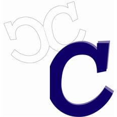 c shaped card