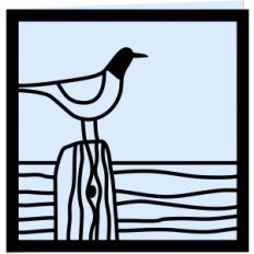 seagull greetings card