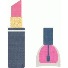 lipstick and nail polish
