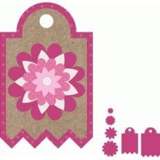 multilayered flower tag set