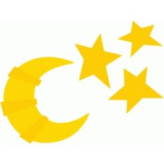 moon and stars