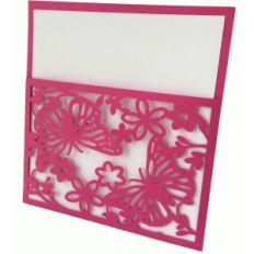 butterfly lace pocket card