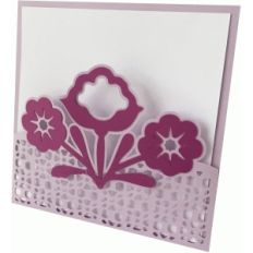 floral square card